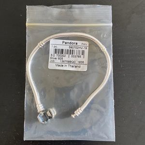 7” Silver Pandora bracelet